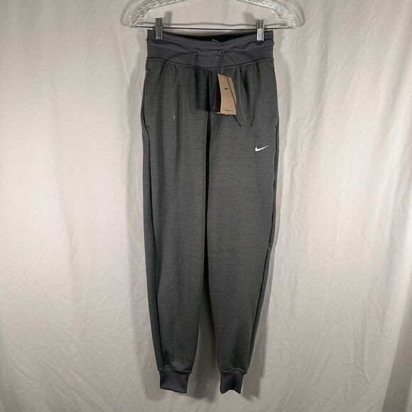 New Nike Joggers Women's XS Grey Pull On Drawstring Pockets Elastic Waist - Picture 1 of 6